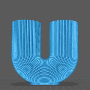 U شیار دار با پایه - C807