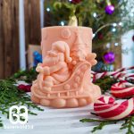 بیس قالب گیری بابانوئل و سورتمه - C1044