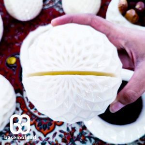 بیس خام جا آینه گرد هندسی