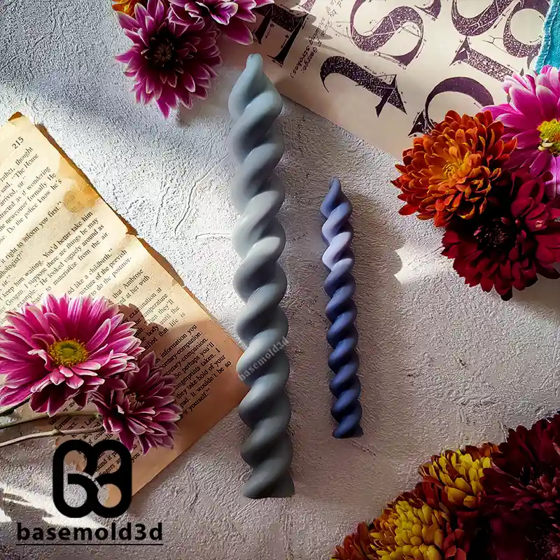 بیس قالبسازی شمع قلمی مارپیچ - C1092