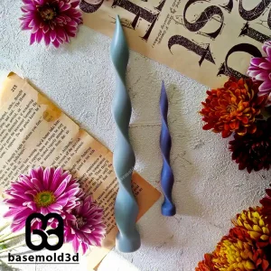 بیس شمع قلمی مارپیچ - c1096