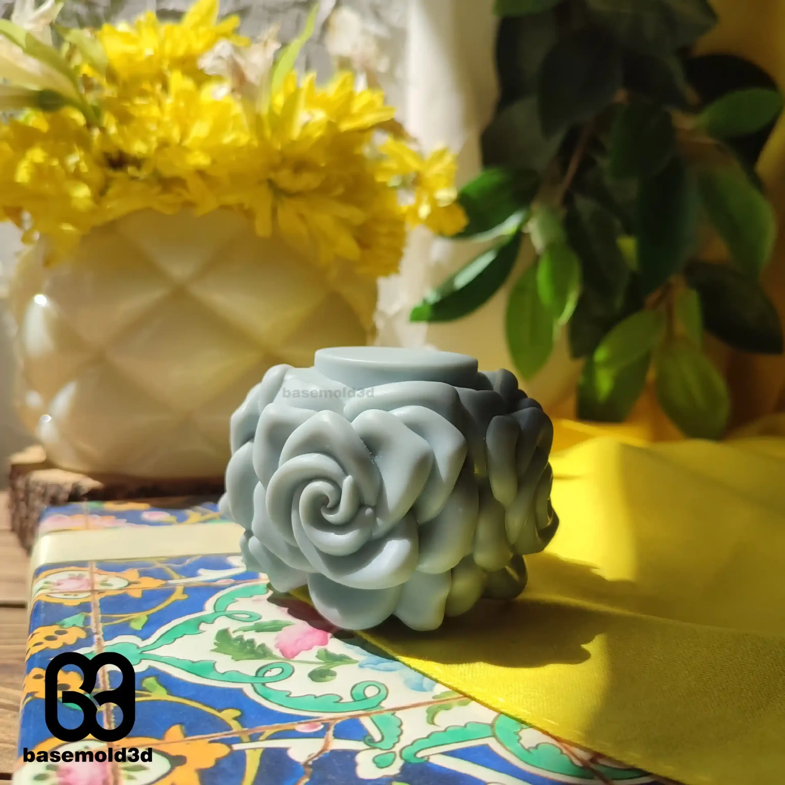 بیس قالبگیری گل 4 طرفه
