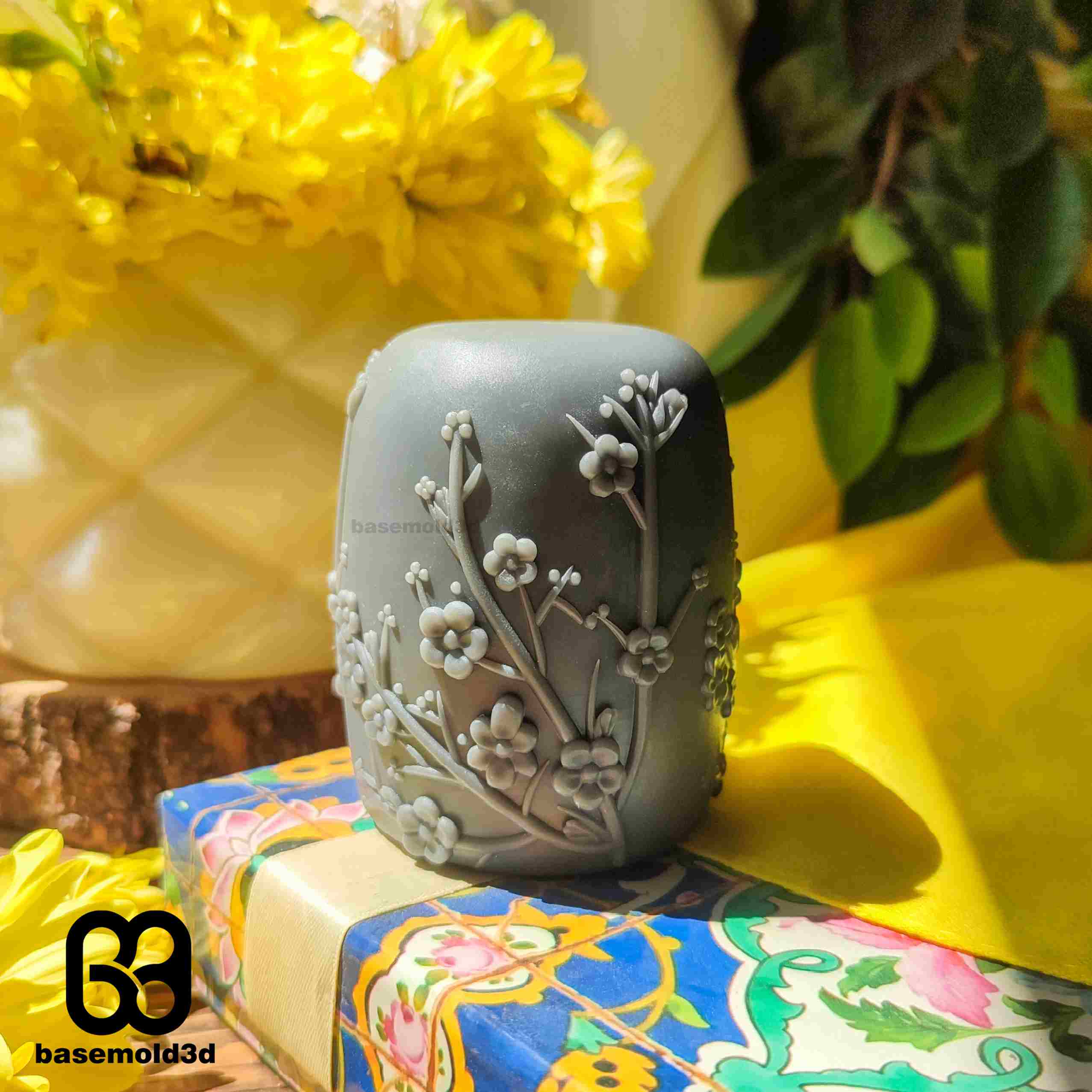بیس قالبسازی شمع گلدار